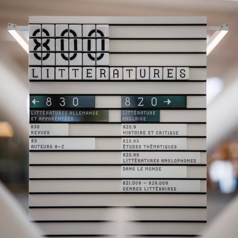 Leitsystem aus einzelnen Würfeln