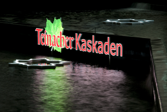 Leuchtbuchstaben bei der Messe Stuttgart