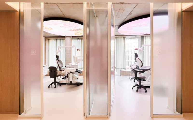 bedruckter Sichschutz Farbverlauf