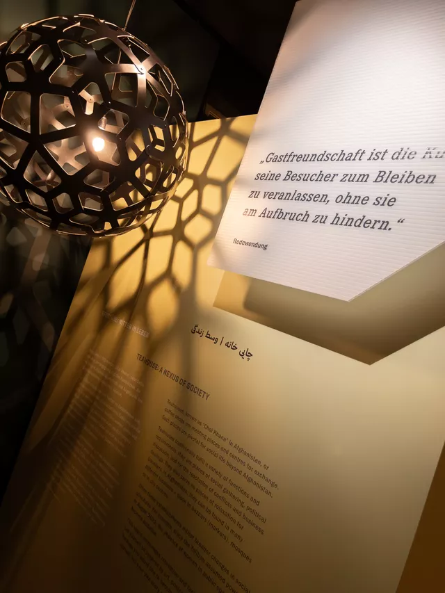 Afghanistan Ausstellung in Stuttgart stimmungsvolles Bild