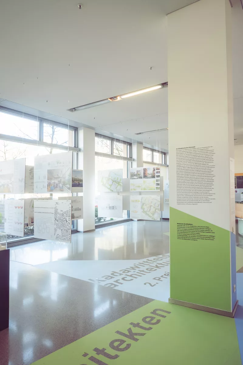 Bodenbeschriftung f&uuml;r Architekten der Versicherungskammer in M&uuml;nchen