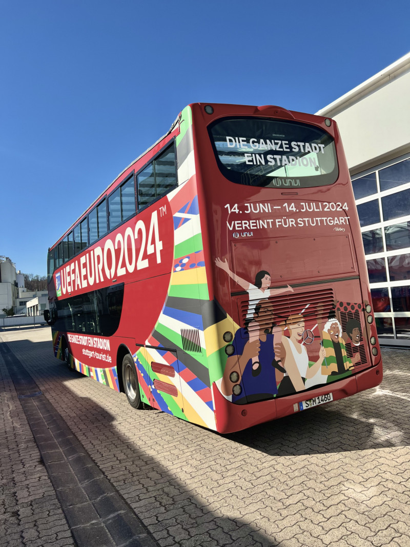 Busbeklebung EURO 2024 Fußball Herren