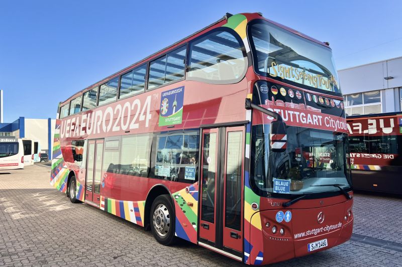 UEFA EM 2024 Busbeschriftung Herrenfußball