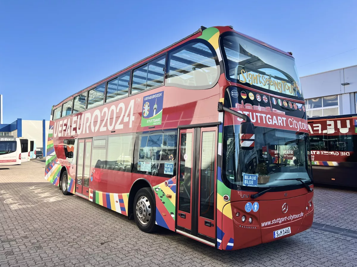 UEFA EM 2024 Busbeschriftung Herrenfußball