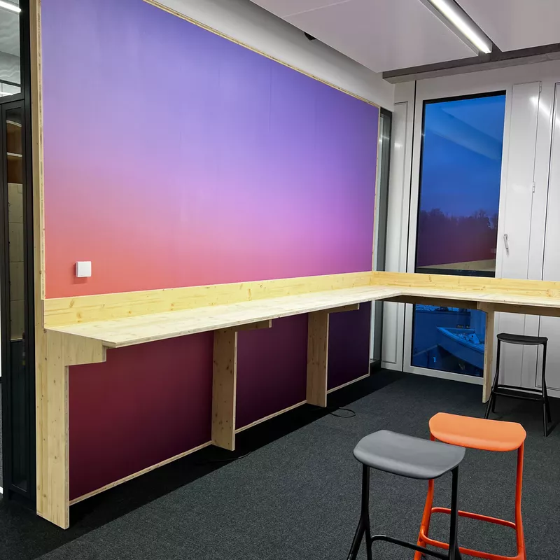 B&uuml;ro Tapezierung in der Stuttgart